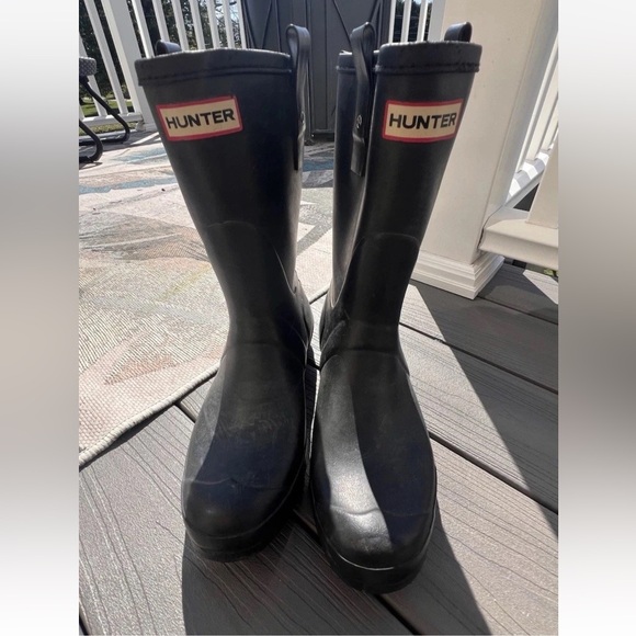 Hunter Original Black Tall Rain Boots – Women’s Size 9 - Picture 1 of 6
